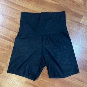 Beach riot metallic biker shorts